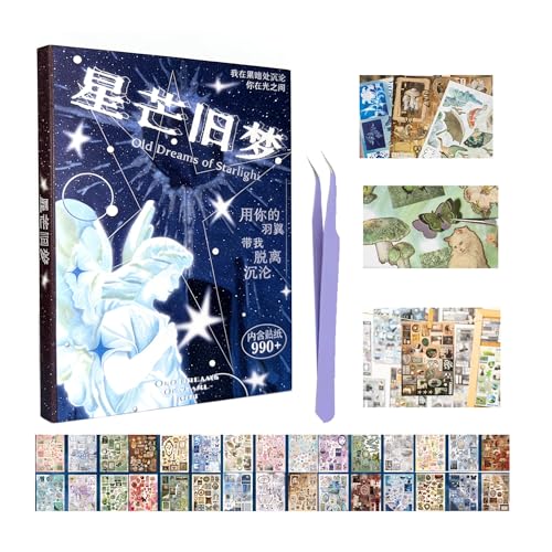 Dreamcore Japanese Stickers for Scrapbooking Supplies,Japanese Sticker Book - color: Melody