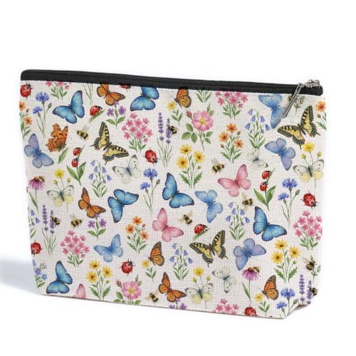 Butterfly Makeup Bag for Women Travel Organizer Pouch Cosmetic Bags 01 - color: Multicolor 1582