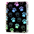 Lined Spiral Journal Notebook for Work A5, 160 Pages, Footprints - color: Footprints