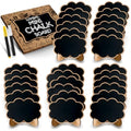 30 Pack Mini Chalkboard Signs - Small Wooden Framed Chalk Boards for Food Labels, Wedding Table Decoration, Party Buffet, Food Place Cards or Dessert Table Display Set (Cloud) - style: Cloud