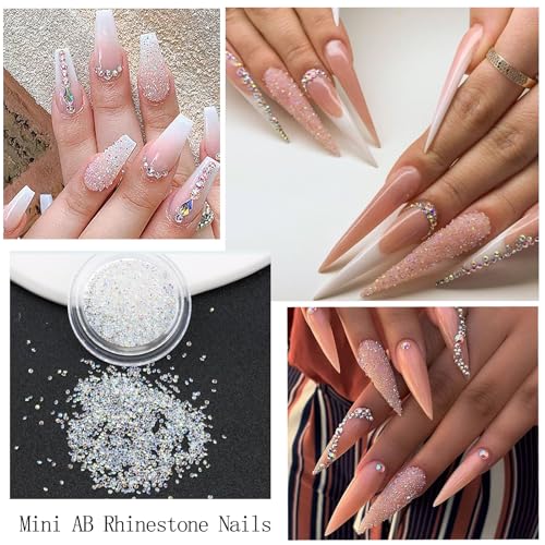 Flatback Nail Pearls Rhinestones for Nail Art DIY Nail Charms - color: Colorful-03