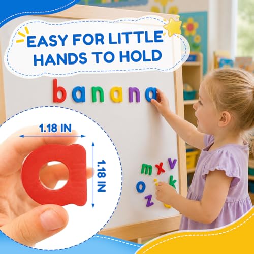 312 Pcs Magnetic Lowercase Letters, 12 Alphabet Sets with 6 Rainbow Bags, Phonics Fridge Magnets for Toddlers, Educational Classroom Learning Toys for Preschool Kindergarten Homeschool Kids