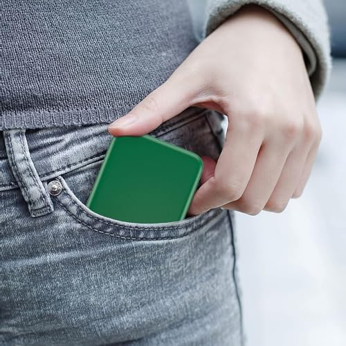 Kintion Pocket Mirror, 1X/3X Magnification LED Compact Mirror (Green) - color: Green
