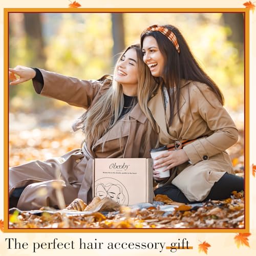 8 Pack Fall Headbands for Women, Thanksgiving Knotted Autumn Hairbands - color: Fall serise