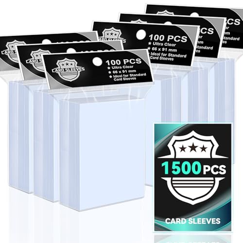 1500PS Clear Card Sleeves for Standard Trading Cards - color: Clear 1500p