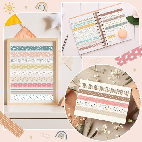 TaoBary 33 Rolls Washi Tape Set, 15mm Holiday Seasonal,Charming Style - style: Charming Style