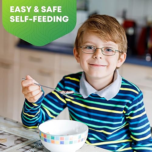 8 Pieces Toddler Utensils, Kids Stainless Steel Silverware Set - 4pcs Forks and 4pcs Spoon, Cute Children Flatware Sets with Mirror Polished, Self Feeding Safe, Dishwasher Safe - color: 8 Pieces Set