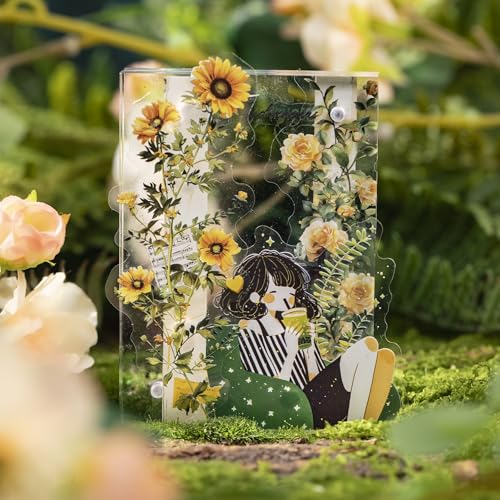 90 Pcs Floral Strip PET Stickers for Scrapbook Journaling - color: Blossoming Vines