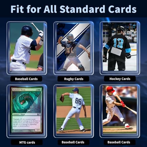 2000 Card Sleeves Hard Plastic, 3×4 Baseball Card Holder for Sports Cards - size: 1000 Hard Sleeves + 1000 Soft Sleeves