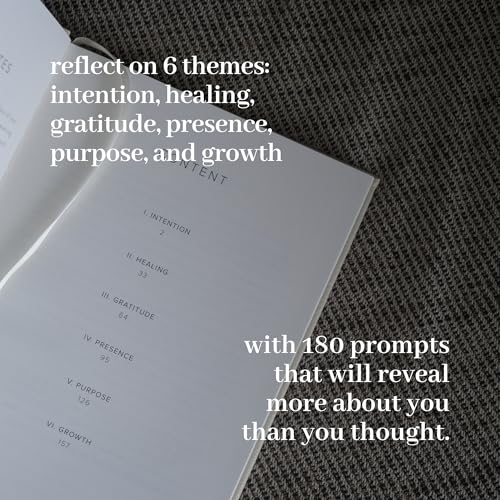 INSIDE THEN OUT Dig Deeper Journal - Guided Daily Journal with 180 Undated Prompts for Intention, Healing, Growth, Gratitude, Self Love & Discovery - Self Care Routine Gift for Women and Men