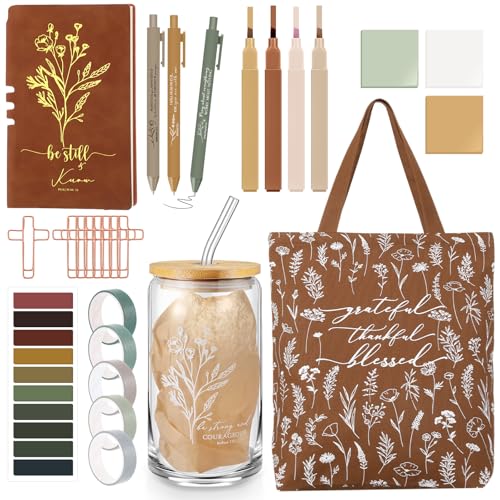29 Pcs Bible Journaling Supplies Kit, Back to School Gifts - color: Brown, style: Boho