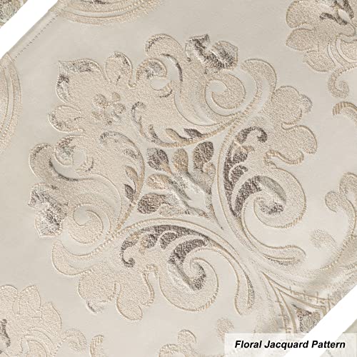 Loom and Mill Luxury Damask Floral Placemats Set of 6, Light Apricot - color: Light Apricot, size: 6 Pieces