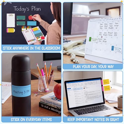 BEAWART Teacher Sticky Notes Set, Leopard Classroom Appreciation Gift - color: Leopard Teacher Sticky Notes