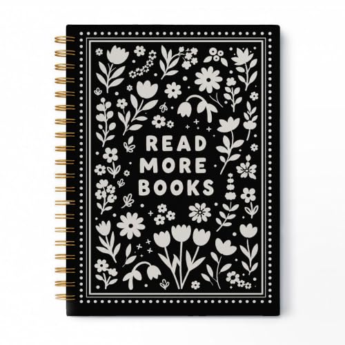 WDXIA Read More Books Floral Spiral Notebook 5.5x8.3 Inch - color: pattern-13