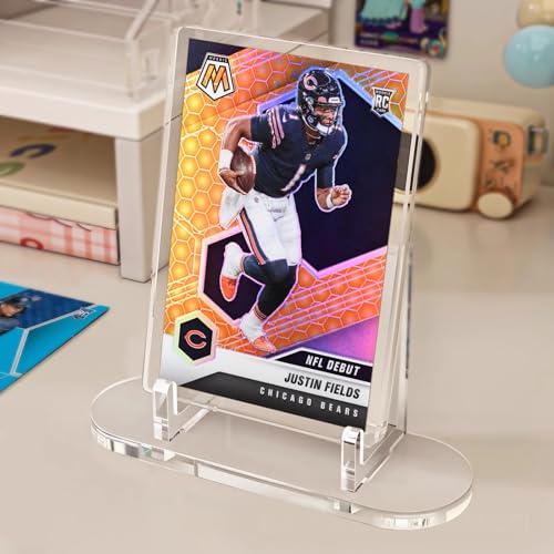 tutata Acrylic Trading Card Display Stand, 10 Pack Clear Card Stands, Card Stands for Sports Cards, Sports Card Holder, PSA Graded Card Display