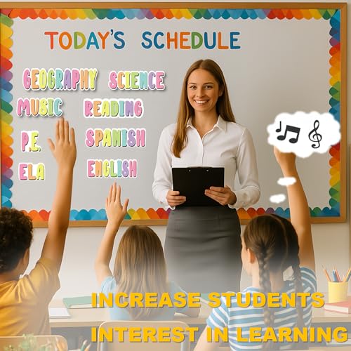 20 Pieces Classroom Schedule Magnets School Class Subject Magnets Teacher Subject Labels for Classroom Organization (Pastel) - color: Pastel