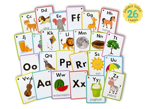 English Alphabets Flash Cards (Animated Images)