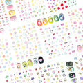 Okiyomi 3D Kawaii Nail Stickers Bulk Pack, 10 Sheets, 719 Decals - color: 5d Set of 10