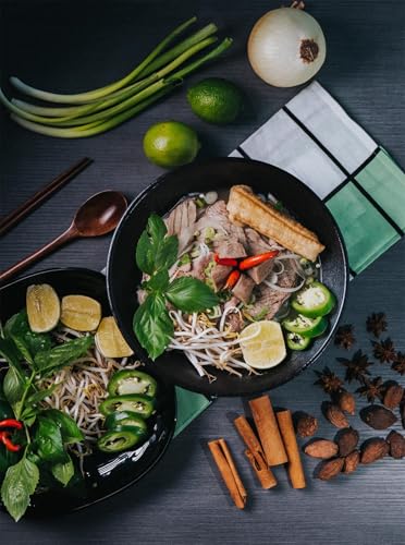 Lareina Ceramic Japanese Ramen Bowls, 2 Sets (6 Piece) 60 Ounce, Large Noodle Soup Bowl with Matching Chopsticks and Spoons for Asian Pho Udon Soba, Matting Black - color: Matting Black