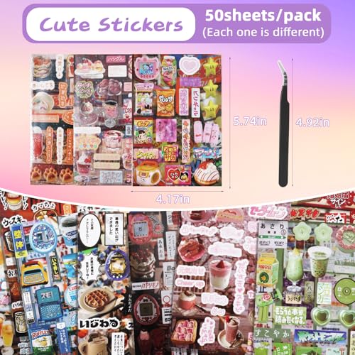1300Pcs Japanese Sticker Book for Journaling Adult, Cute Scrapbook Stickers - style: Bf 45 Sheet Tale