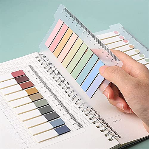 Morandi Sticky Notes, Writable Index Tabs, Set of 10 x 3 Packs Colorful Macaron Memo Stickers, for Books, Folders, Monitors, 200 Pieces/Pack, Vintage