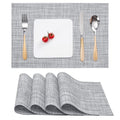 Myir JUN Placemats Set of 4 Kitchen and Dining Table Placemats - color: B-gray, size: Set of 4