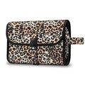 FINTIE Hanging Toiletry Bag Portable Travel Cosmetic Makeup Organizer - color: Leopard