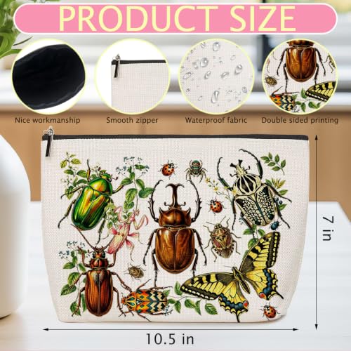 ZHAMEN Insect Makeup Bag for women Travel Organizer Pouch Cosmetic Bags 06 - color: Multicolor 1617