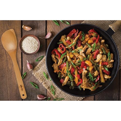 Helen’s Asian Kitchen Bamboo Kitchen Corner Spoon Cooking Utensil, 12-Inch - style: 12-Inch, Corner Spoon