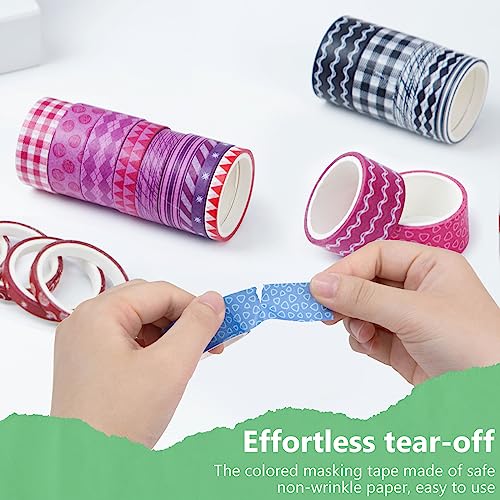 Shindel 50 Rolls Washi Tape Set, 50 Rolls Craft Tapes Decorative Tape - size: Small
