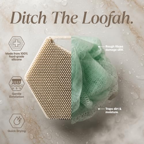 TOOLETRIES Silicone Body Scrubber 2.0, Loofah Alternative - Sand - color: Sand