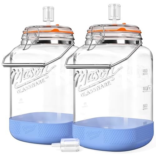 Folinstall 1.5 Gallon Fermentation Jar, Pickling Jars for Sourdough Starter