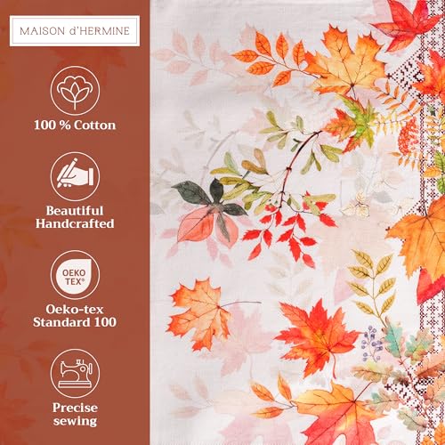 Maison d' Hermine Placemats Set of 4 Reusable 100% Cotton (13"x19") - color: 046 - Amarante, size: 13" X 19" (Pack of 4)