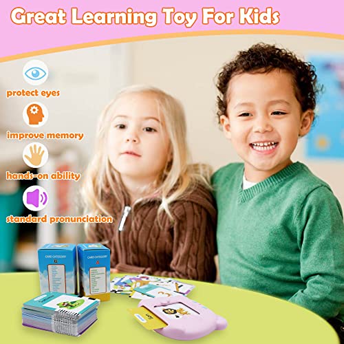 MAYAPHILOS 510 Words Alphabet Talking Flash Cards for 3-8 Years Kids - size: 510 Words English (Pink)