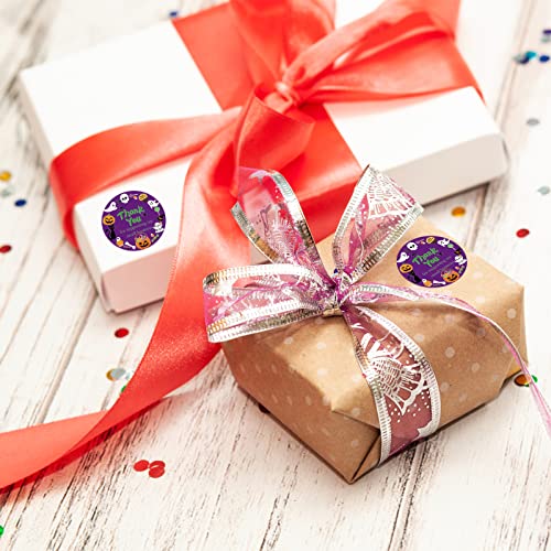 Heyfibro 500 PCS 1.5 Inch Thank You Stickers for Small Business, Baking, Gifts, Envelopes, Weddings (Halloween) - style: Halloween