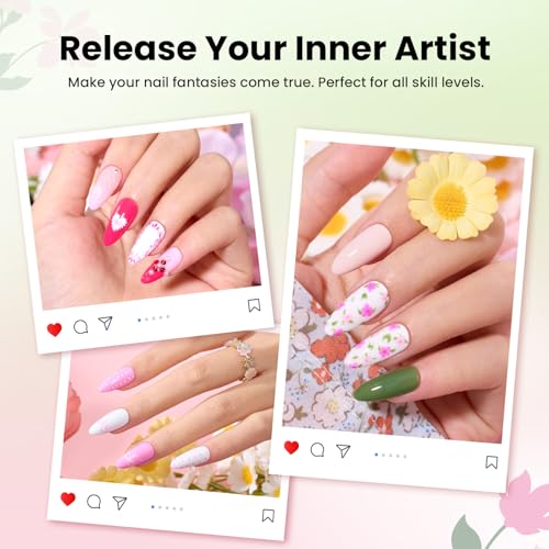 Beetles Gel Polish Nail Art Brushes Set, 6 Pcs Fingernail Art Design Pen - color: C-Pink-6