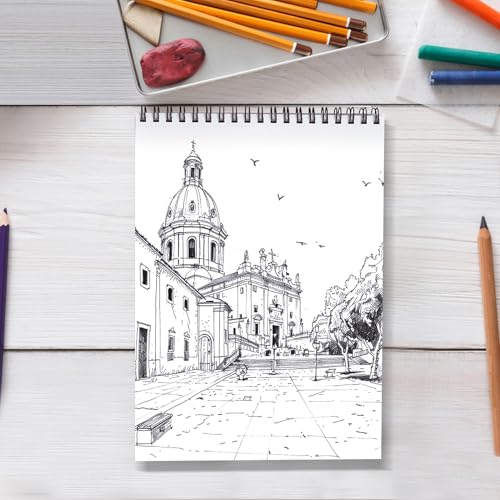 Crehatos 9" x 12" Sketch Book 100 Sheets Each, 2 Pack - size: 9" x 12" (2 Pack)
