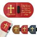 Personalized Magnetic Bookmarks,Bible Bookmark(Red,Psalm 119：105) - color: Red, size: Psalm 119：105