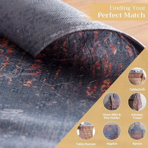 Maison d' Hermine Placemats Set of 4 Reusable 100% Cotton (13"x19") - color: 036 - Imperfection, size: 13" X 19" (Pack of 4)