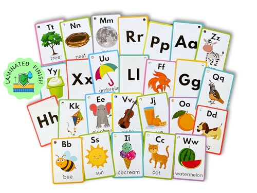 English Alphabets Flash Cards (Animated Images)