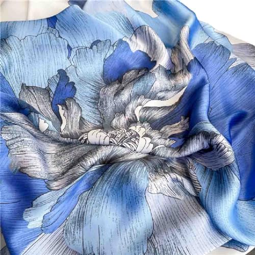 Acotavie Scarfs for Women Dressy Fashion Scarves Long Floral Pattern Scarf - color: C039