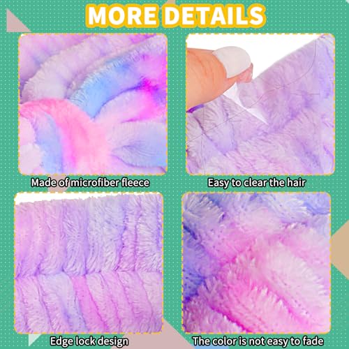 WSYUB Headband for Washing Face, Spa Headband - color: Gradient Purple,Yellow and Green