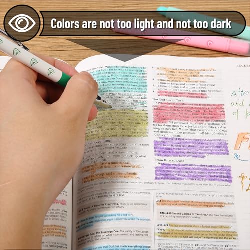 Mr. Pen- Bible Highlighters and Pens No Bleed, 12 Pack - color: Vibrant and Pastel
