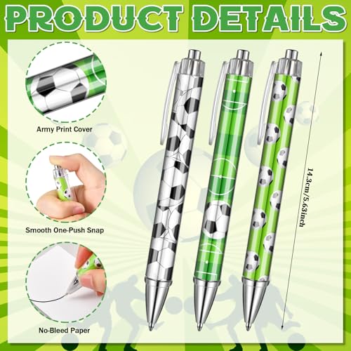 Resurhang 24 Pcs 12 Sets Soccer Party Favors Birthday Supplies School Stationery Bulk 5.5 x 4.3'' Soccer Spiral Notebook Ballpoint Pens for Coaching Supplies Coach Gift Team Party Players Sports Lover - style: Soccer Style