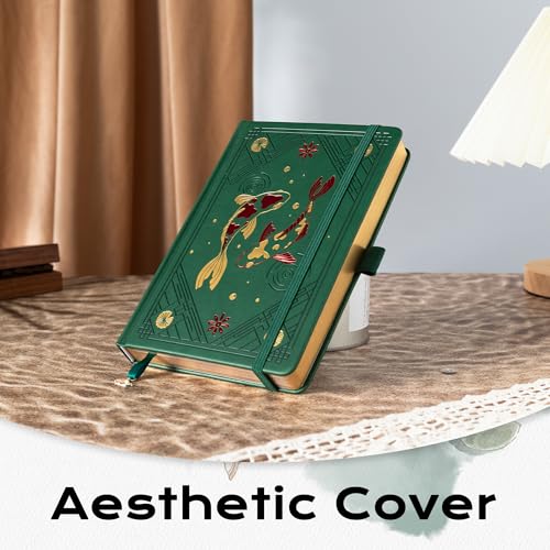 TIEFOSSI A5 Lined Journal Notebook 316 Pages for Women & Men - color: Deep Green, size: A5-Lined