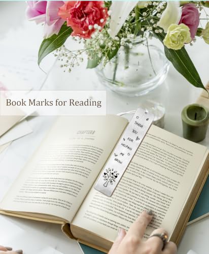 Metal Teacher Bookmarks with Tassels, Teacher Appreciation Gifts - color: B