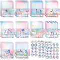 TaoBary 160 Pcs Mermaid Stationery Paper and Envelopes Set, 8.5 x 11'' - size: 8.5 x 11 Inch, style: Mermaid