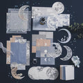 Doraking 63PCS Moon Embellishment Scrapbook Paper Packs for Journaling