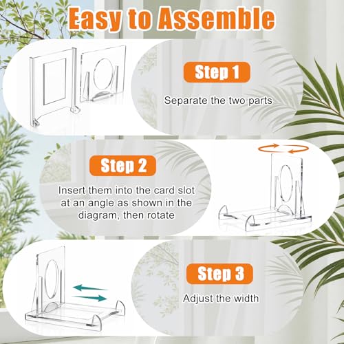 Novabright 30 Pack 2-piece Card Display Stands Mini Swap Card Holder