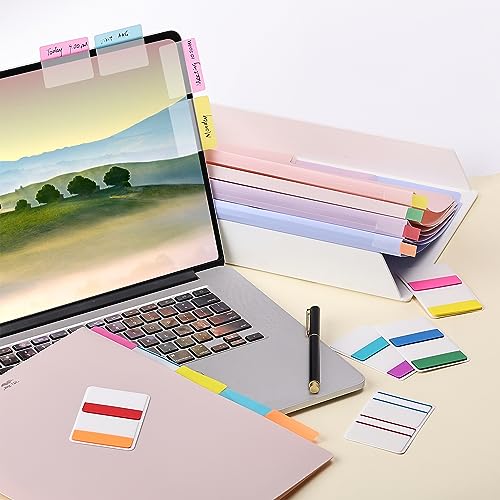 Mr. Pen- Sticky Index Tabs, 500 Pcs, 21 Sets, Vibrant - color: Vibrant